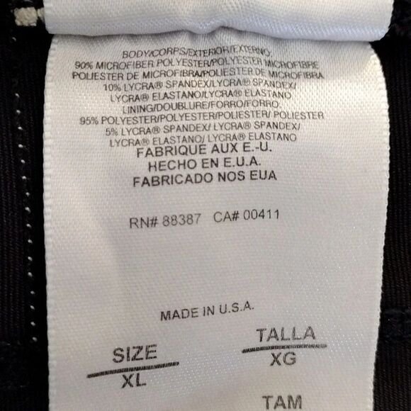 VTG Y2K Adidas Black High Rise Straight Leg Workout Leggings Pants XL - Picture 13 of 14